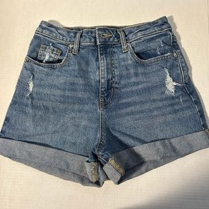 Wild Fable Denim Shorts with Rolled Hem (Size 0)